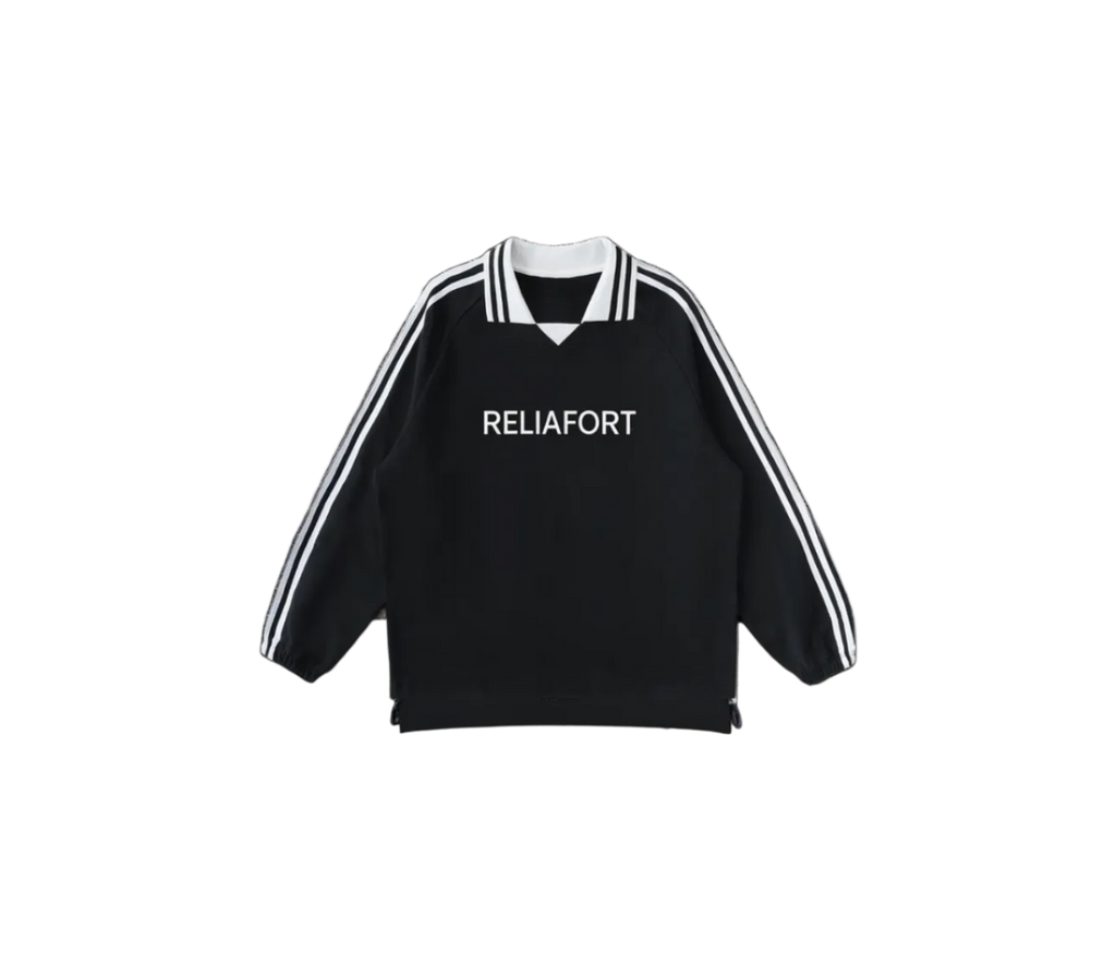 ReliaFort Black Striped Sweatshirt