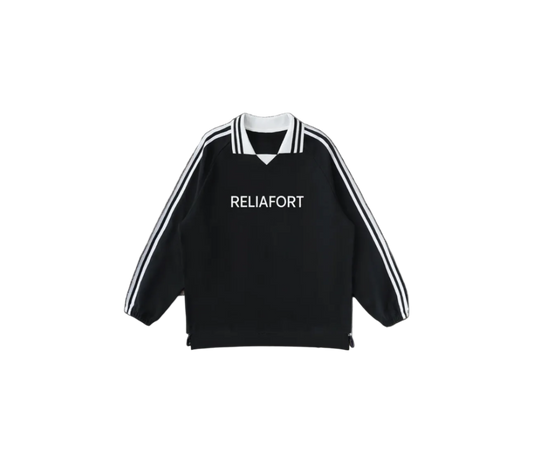 ReliaFort Black Striped Sweatshirt