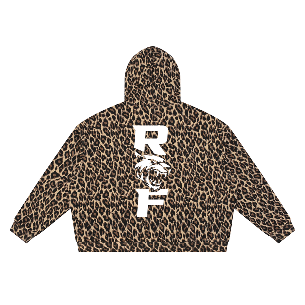 ReliaFort Leopard Zip-Up Hoodies