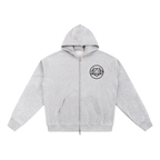 ReliaFort Light-Grey Zip Up Hoodie